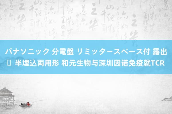 パナソニック 分電盤 リミッタースペース付 露出・半埋込両用形 和元生物与深圳因诺免疫就TCR